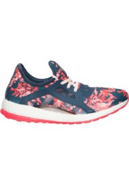 Adidas Womens Shoes Pure Boost X Running AQ6682-BLP Mineral Blue/Halo Pink/Print