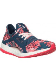 Adidas Womens Shoes Pure Boost X Running AQ6682-BLP Mineral Blue/Halo Pink/Print