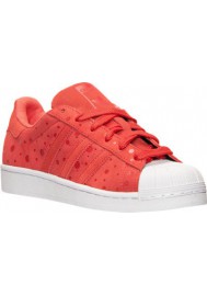 Adidas Trainers Ladies Superstar S77411-RED Tomato Red/White