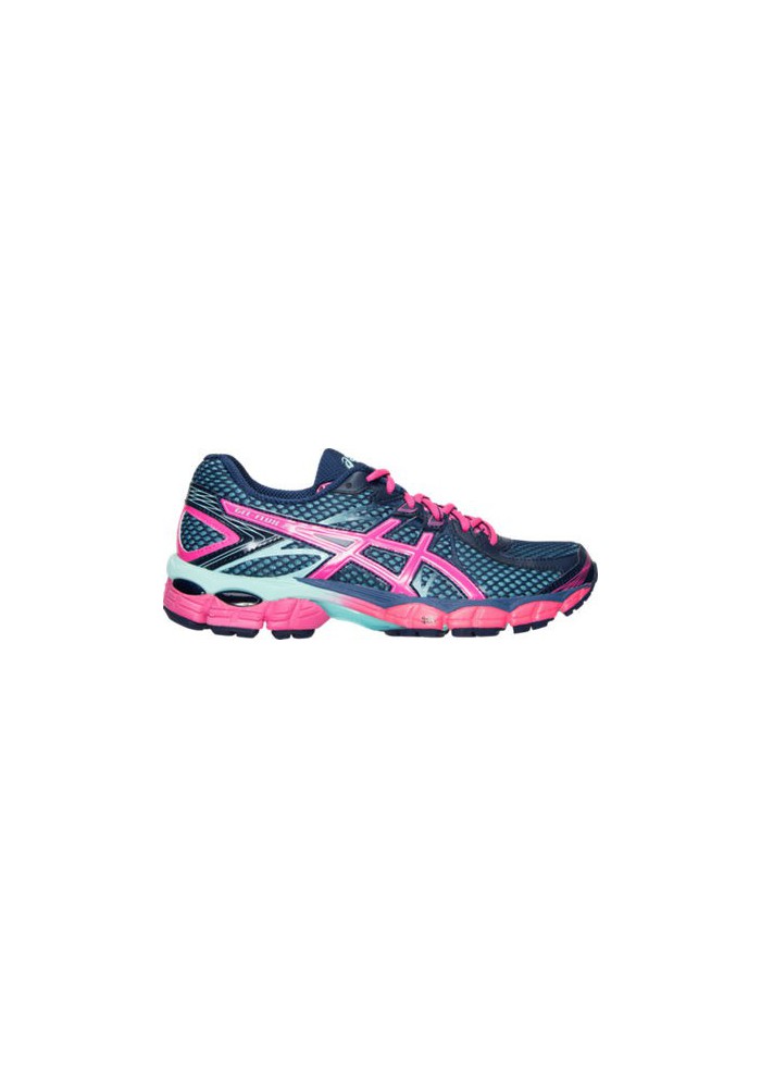 Womens Running Shoes Asics GEL Flux T568Q-502 Medium Blue/Pink/Aqua
