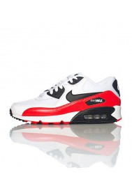 Nike Air Max 90 537384-116 Leather White Shoes Running Men