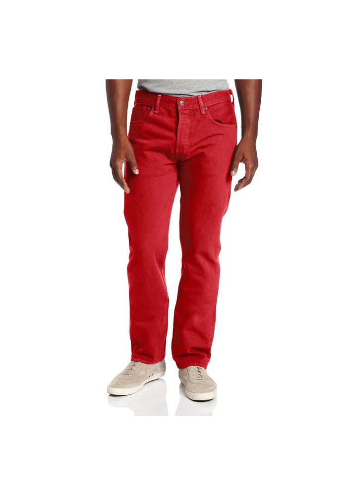 Levi's 501 Original Button Fly Jeans Jester Red 501-1584 Men
