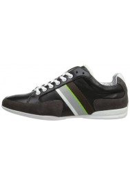 Shoes Hugo Boss Green - Space Leather Black - Men's